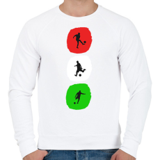 PRINTFASHION Magyar foci - Férfi pulóver - Fehér