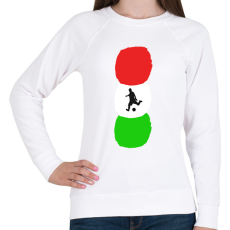 PRINTFASHION Magyar foci - Női pulóver - Fehér