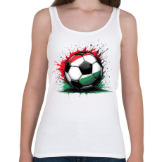 PRINTFASHION Magyar focilabda - Női atléta - Fehér