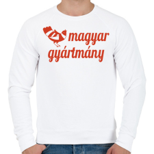 PRINTFASHION Magyar gyártmány - Férfi pulóver - Fehér férfi pulóver, kardigán