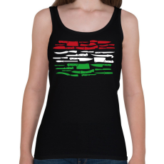 PRINTFASHION Magyar hentes - Női atléta - Fekete