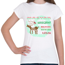 PRINTFASHION Magyar Karácsony - Női póló - Fehér női póló