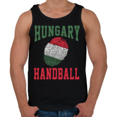 PRINTFASHION Magyar Kézilabdás Ujjlenyomat - Férfi atléta - Fekete