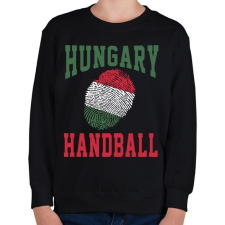 PRINTFASHION Magyar Kézilabdás Ujjlenyomat - Gyerek pulóver - Fekete gyerek pulóver, kardigán