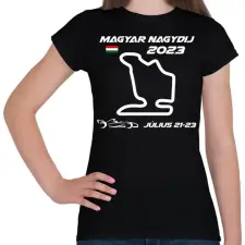PRINTFASHION Magyar Nagydij 01 - Női póló - Fekete női póló