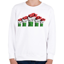 PRINTFASHION Magyar ököl - Gyerek pulóver - Fehér gyerek pulóver, kardigán