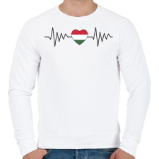 PRINTFASHION Magyar szívverés - Férfi pulóver - Fehér női pulóver, kardigán