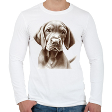 PRINTFASHION Magyar Vizsla - Férfi hosszú ujjú póló - Fehér férfi póló