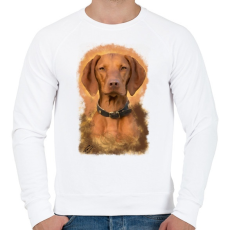 PRINTFASHION Magyar vizsla - Férfi pulóver - Fehér