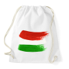 PRINTFASHION Magyar zászló - Sportzsák, Tornazsák - Fehér
