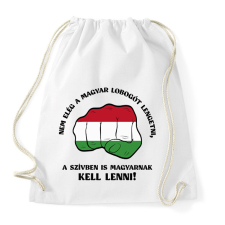 PRINTFASHION Magyarnak kell lenni! - Sportzsák, Tornazsák - Fehér tornazsák