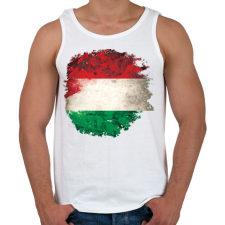 PRINTFASHION Magyarok - Férfi atléta - Fehér atléta, trikó