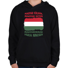 PRINTFASHION Magyaroknak párja nincsen - Gyerek kapucnis pulóver - Fekete gyerek pulóver, kardigán