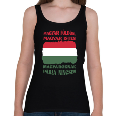 PRINTFASHION Magyaroknak párja nincsen - Női atléta - Fekete