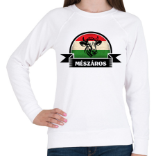 PRINTFASHION Magyaros mészáros - Női pulóver - Fehér női pulóver, kardigán