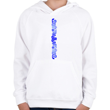 PRINTFASHION Magyaros minta1 - Gyerek kapucnis pulóver - Fehér gyerek pulóver, kardigán