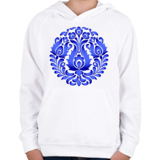PRINTFASHION Magyaros minta3 - Gyerek kapucnis pulóver - Fehér