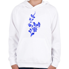 PRINTFASHION Magyaros minta4 - Gyerek kapucnis pulóver - Fehér gyerek pulóver, kardigán