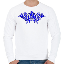 PRINTFASHION Magyaros minta6 - Férfi pulóver - Fehér férfi pulóver, kardigán