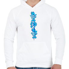 PRINTFASHION Magyaros minta7 - Férfi kapucnis pulóver - Fehér