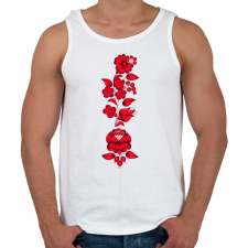 PRINTFASHION Magyaros minta8 - Férfi atléta - Fehér atléta, trikó