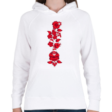 PRINTFASHION Magyaros minta8 - Női kapucnis pulóver - Fehér