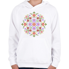 PRINTFASHION Magyaros motívum - Gyerek kapucnis pulóver - Fehér