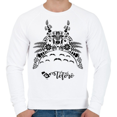 PRINTFASHION Magyaros Totoro - Férfi pulóver - Fehér