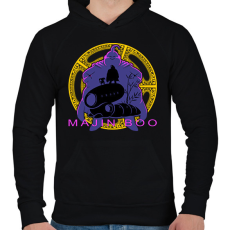 PRINTFASHION MAJIN BOO - Férfi kapucnis pulóver - Fekete