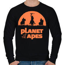 PRINTFASHION Majmok bolygója - Férfi pulóver - Fekete férfi pulóver, kardigán