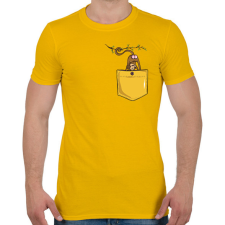 PRINTFASHION Majmos zsebminta - Férfi póló - Sárga férfi pulóver, kardigán