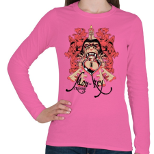 PRINTFASHION Majom bosszú - Női hosszú ujjú póló - Rózsaszín női póló