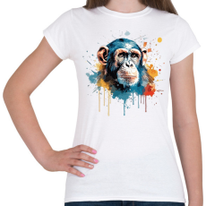 PRINTFASHION majom  - Női póló - Fehér