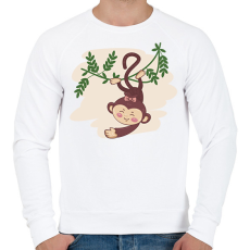 PRINTFASHION Majomlány - Férfi pulóver - Fehér