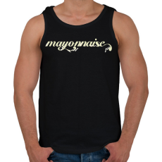 PRINTFASHION majonéz - Férfi atléta - Fekete