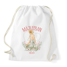 PRINTFASHION Májusban férjhez megyek - Sportzsák, Tornazsák - Fehér tornazsák