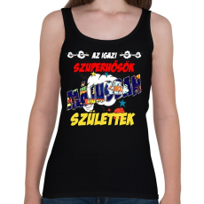 PRINTFASHION Májusban született szuperhős - Női atléta - Fekete