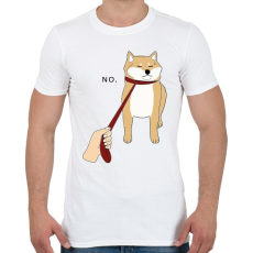 PRINTFASHION Makacs akita - Férfi póló - Fehér