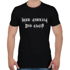 PRINTFASHION Make America Emo Again - Férfi póló - Fekete