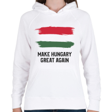 PRINTFASHION MAKE HUNGARY - Női kapucnis pulóver - Fehér női pulóver, kardigán