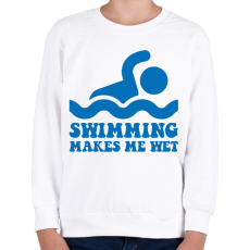 PRINTFASHION Makes me wet - Gyerek pulóver - Fehér