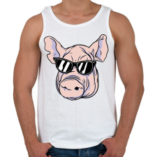 PRINTFASHION Malac - Férfi atléta - Fehér atléta, trikó