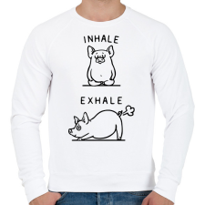 PRINTFASHION Malac jóga - Férfi pulóver - Fehér férfi pulóver, kardigán