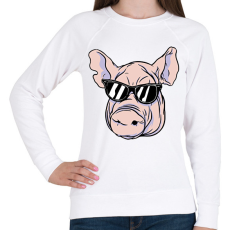 PRINTFASHION Malac - Női pulóver - Fehér