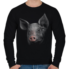 PRINTFASHION Malac portré - Férfi pulóver - Fekete férfi pulóver, kardigán