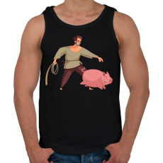 PRINTFASHION Malacfogó - Férfi atléta - Fekete