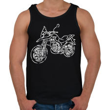 PRINTFASHION malaguti2 - Férfi atléta - Fekete atléta, trikó