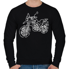 PRINTFASHION malaguti2 - Férfi pulóver - Fekete férfi pulóver, kardigán