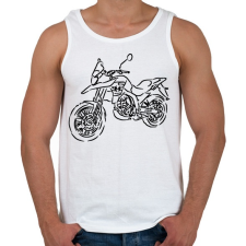 PRINTFASHION malaguti - Férfi atléta - Fehér atléta, trikó