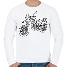 PRINTFASHION malaguti - Férfi pulóver - Fehér férfi pulóver, kardigán